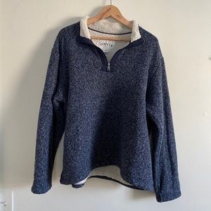 Orvis Navy Sherpa Quater Zip